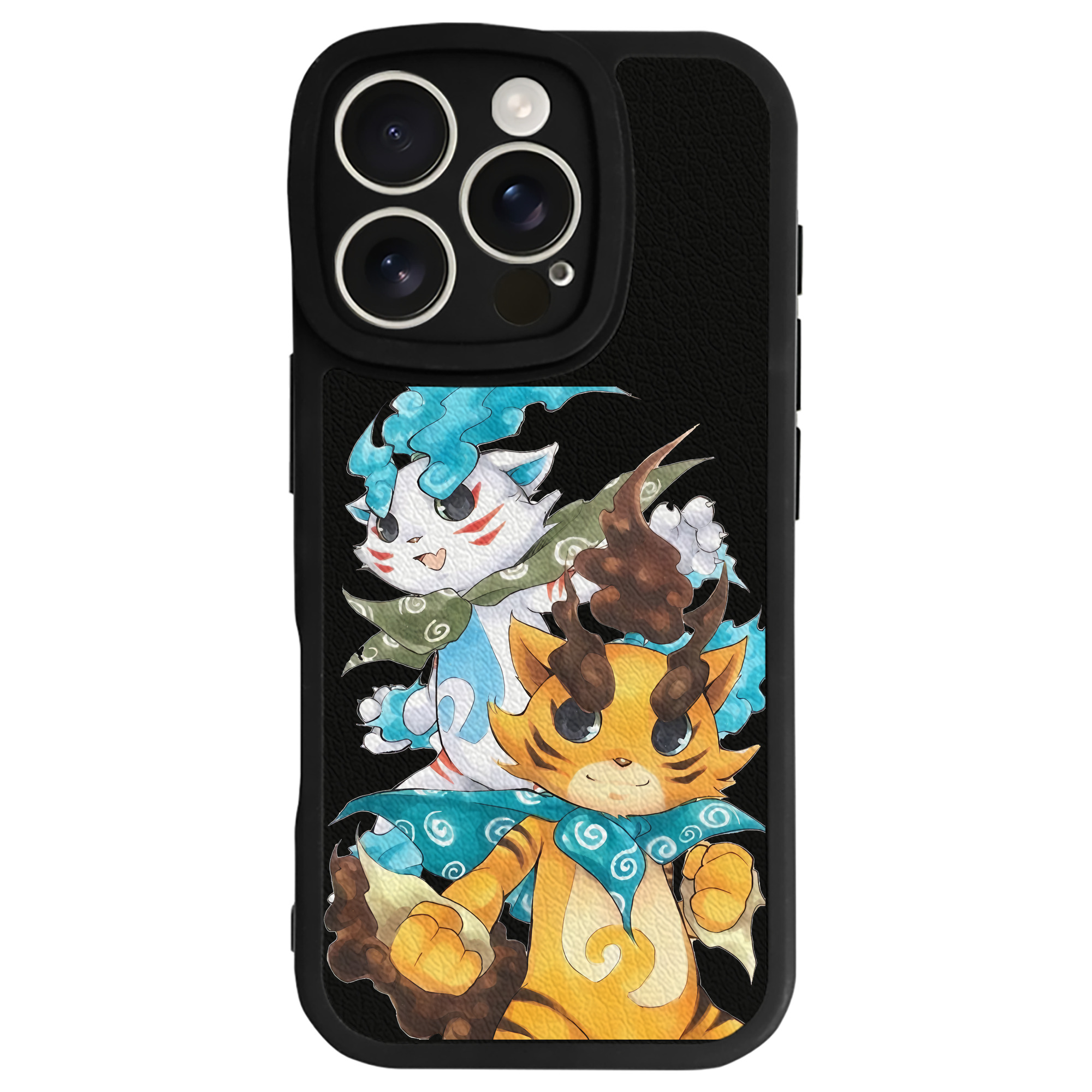 （画像用） 妖怪ウォッチ Yo-kai Watch 【iPhone 16シリーズ対応】シリコンスマホケース（レザー調） 材質：シリコン